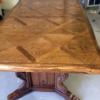 Dining Table - This family heirloom was severely weathered. It required a full sanding, stain and new finish to restore this oak table to a new life.